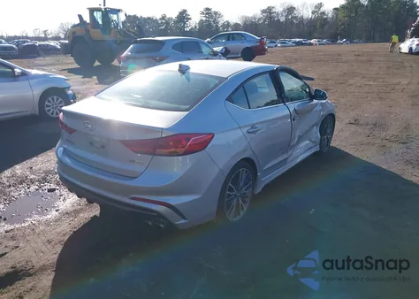 2018 Hyundai Elantra Sport from USA, damaged, VIN KMHD04LB7JU545558